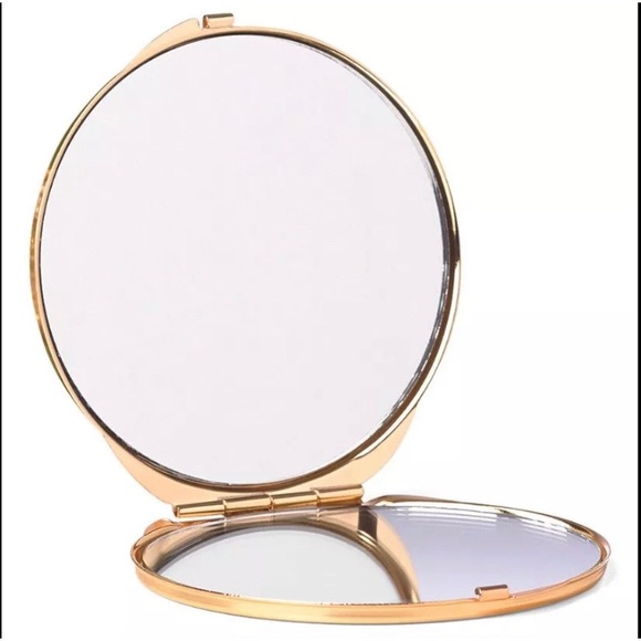 🚨SALE KSNY Simply Sparkling Compact Mirror Silver - Picture 2 of 8